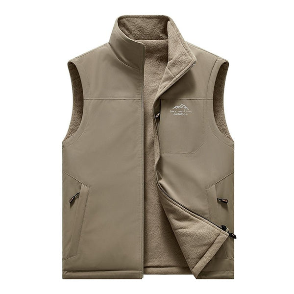 Montbreaker Mens Reversible Polar Fleece Warm Vest - MONTBREAKER