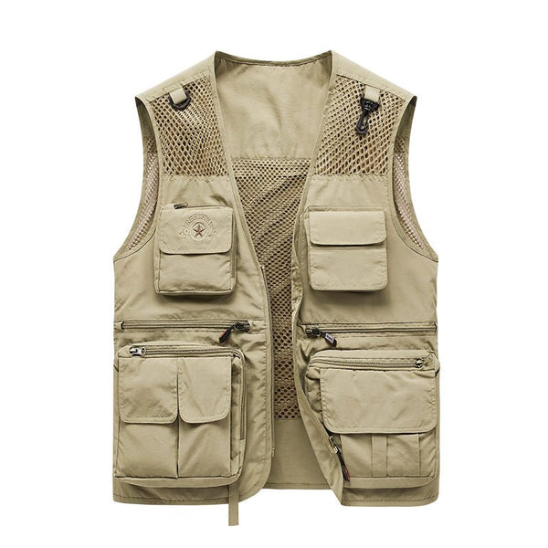 Montbreaker Mens Versatile Fishing Hunting Vest with 10 Pockets - MONTBREAKER