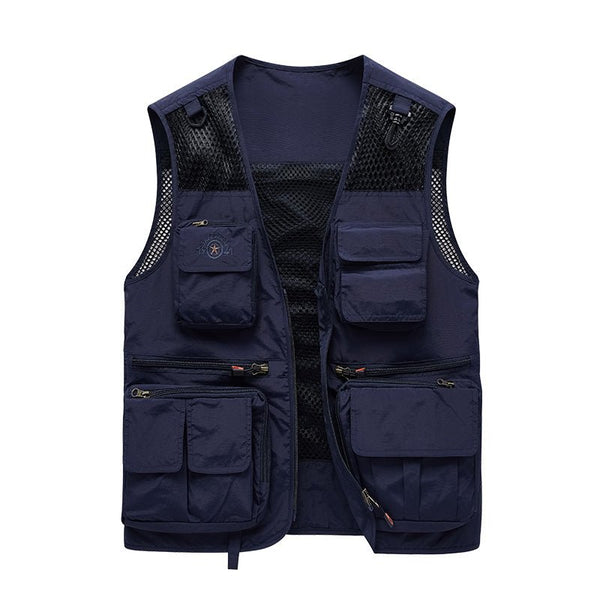 Montbreaker Mens Versatile Fishing Hunting Vest with 10 Pockets - MONTBREAKER