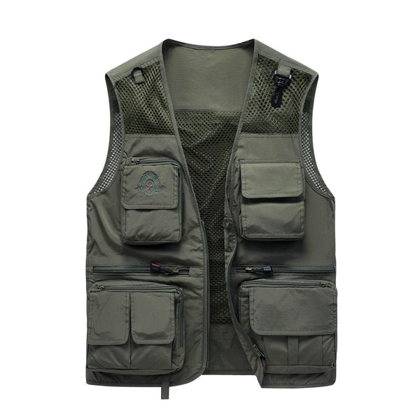 Montbreaker Mens Versatile Fishing Hunting Vest with 10 Pockets - MONTBREAKER
