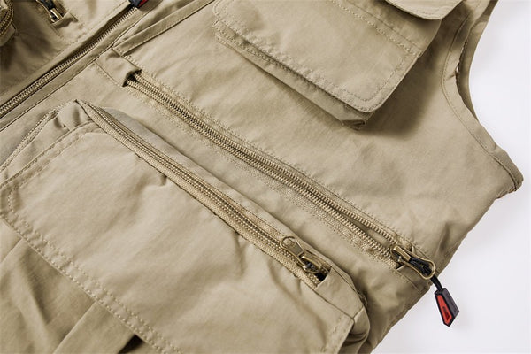 Montbreaker Mens Versatile Fishing Hunting Vest with 10 Pockets - MONTBREAKER