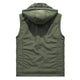 Montbreaker Men's Winter Fleece Lined Vest Detachable Hood Sleeveless Jacket - MONTBREAKER