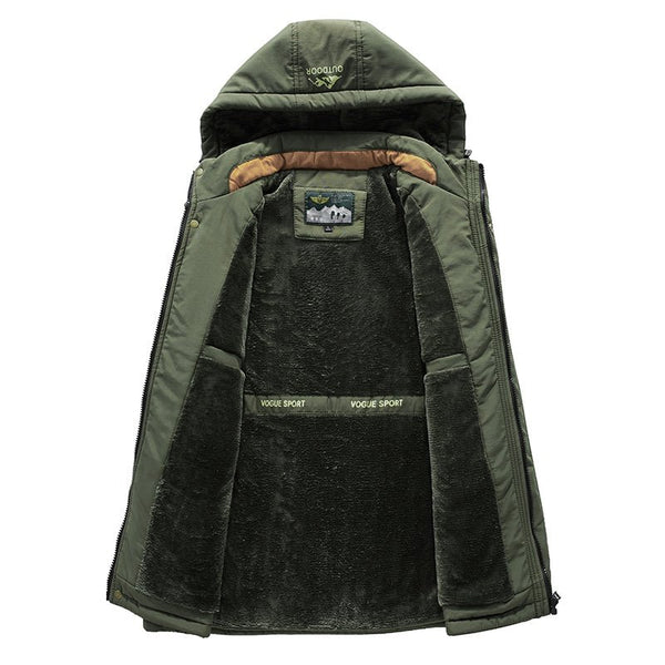 Montbreaker Men's Winter Fleece Lined Vest Detachable Hood Sleeveless Jacket - MONTBREAKER