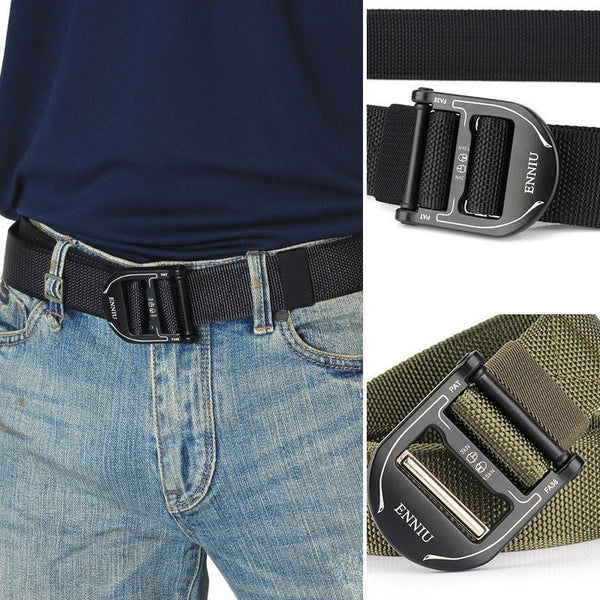 Men's Alloy Buckle Quick Release Elastic Belt - MONTBREAKER