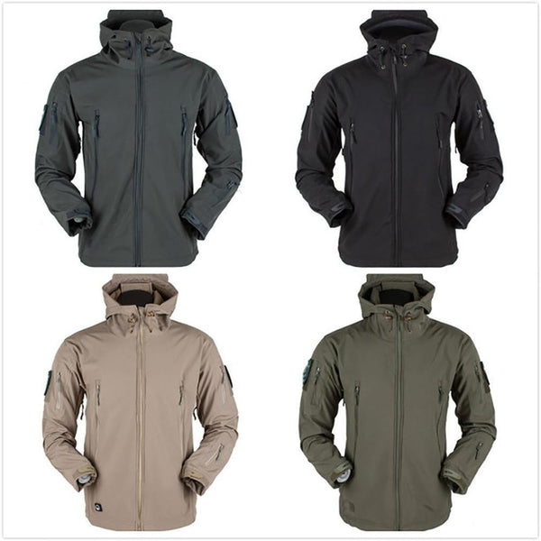 Men's Outdoor Softshell Windproof Tactical Jacket Camouflage - MONTBREAKER