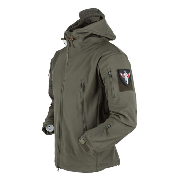 Men's Outdoor Softshell Windproof Tactical Jacket Camouflage - MONTBREAKER