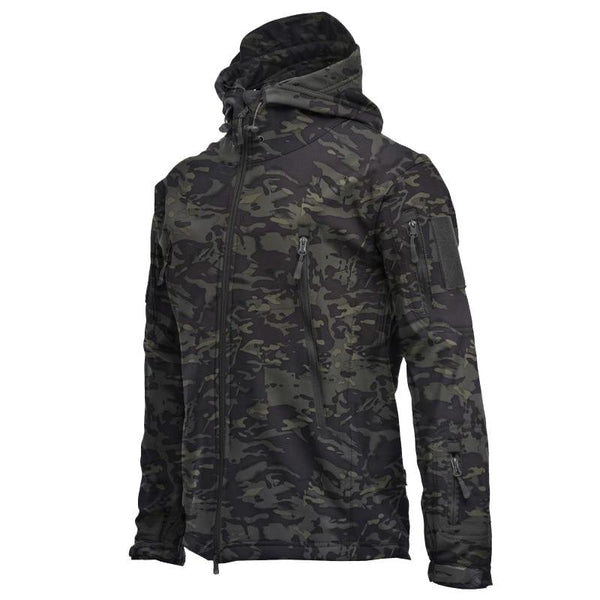 Men's Outdoor Softshell Windproof Tactical Jacket Camouflage - MONTBREAKER