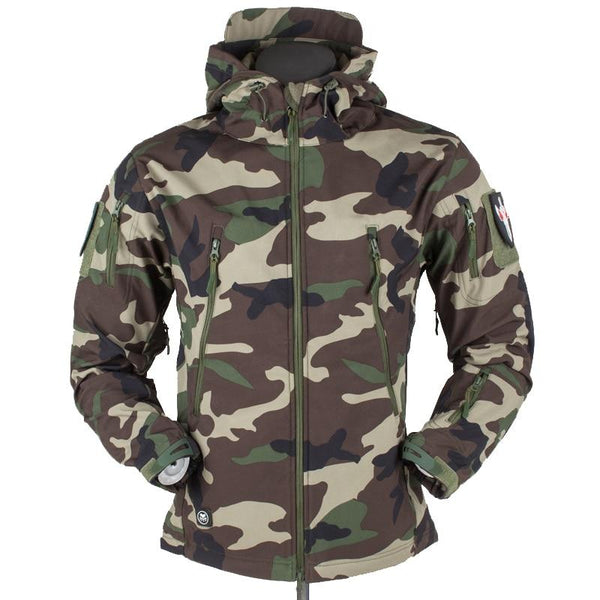 Men's Outdoor Softshell Windproof Tactical Jacket Camouflage - MONTBREAKER