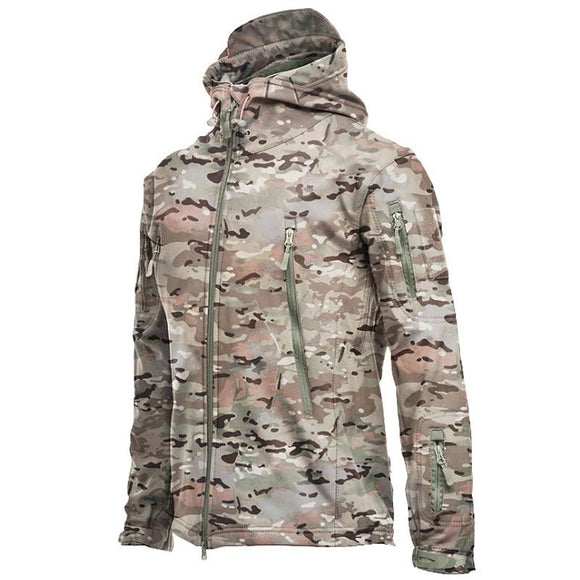 Men's Outdoor Softshell Windproof Tactical Jacket Camouflage - MONTBREAKER