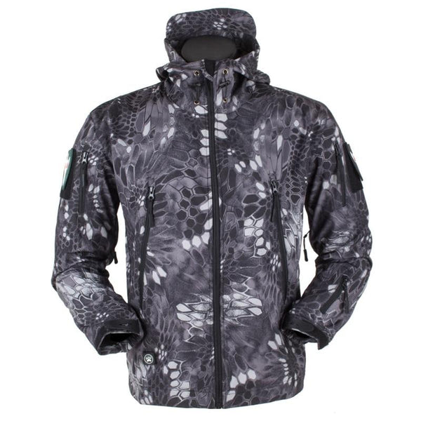 Men's Outdoor Softshell Windproof Tactical Jacket Camouflage - MONTBREAKER