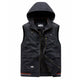 Montbreaker Men's 100% Cotton Fleece Padded Vest Hooded Gilet - MONTBREAKER