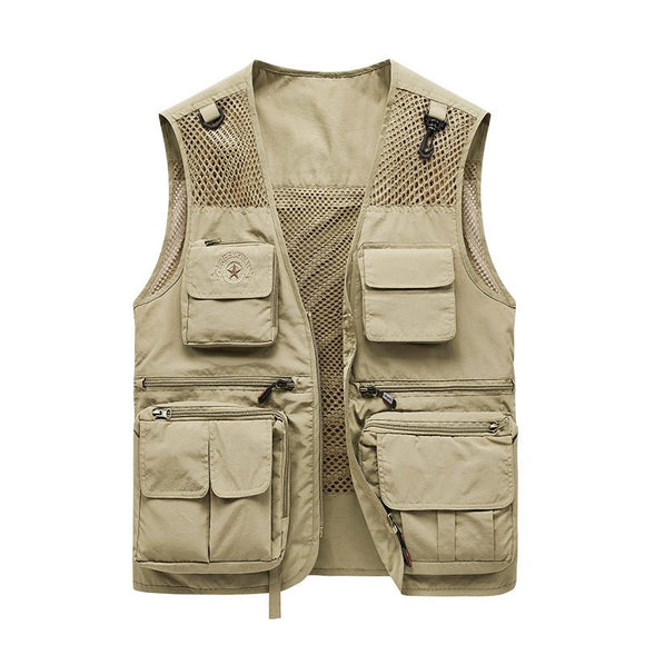 Montbreaker Mens Versatile Fishing Hunting Vest with 10 Pockets - MONTBREAKER
