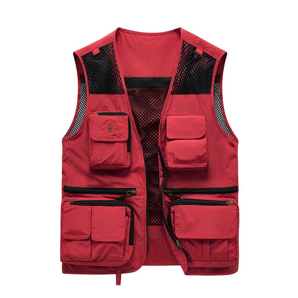 Montbreaker Mens Versatile Fishing Hunting Vest with 10 Pockets - MONTBREAKER