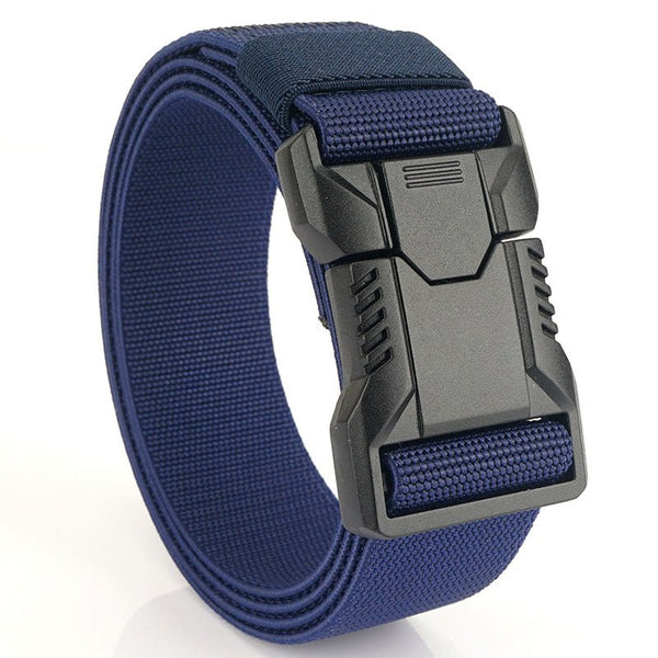 New tactical aluminum alloy buckle quick release versatile elastic belt - MONTBREAKER