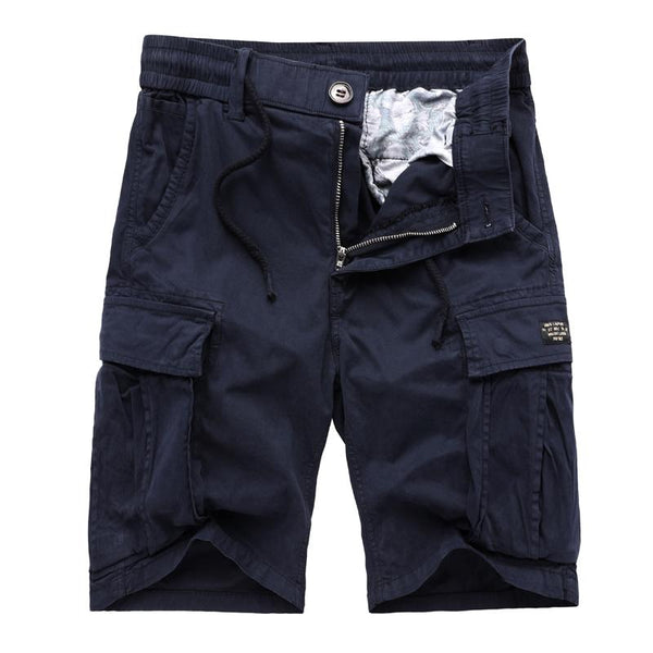 Men's highly comfortable stretch cotton washed cargo shorts - MONTBREAKER