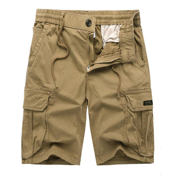Men's highly comfortable stretch cotton washed cargo shorts - MONTBREAKER