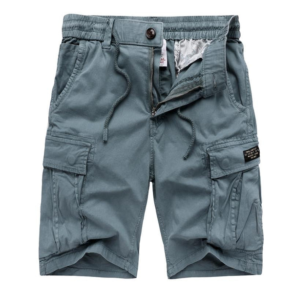 Men's highly comfortable stretch cotton washed cargo shorts - MONTBREAKER