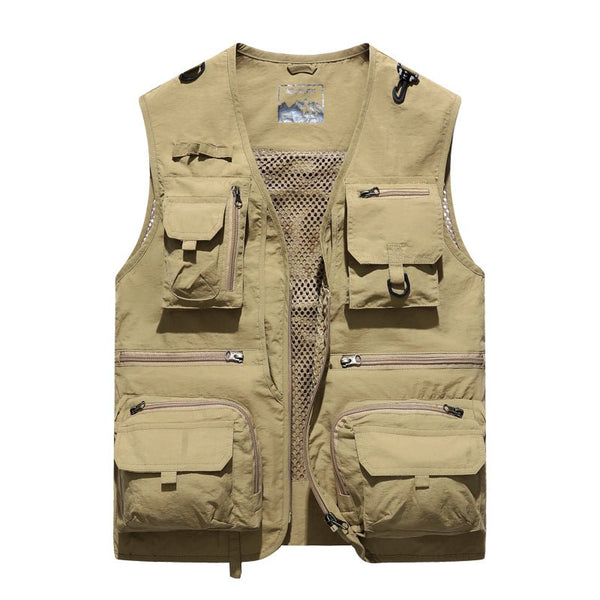 Men's Quick Drying Multi Pockets Fishing Vest - MONTBREAKER