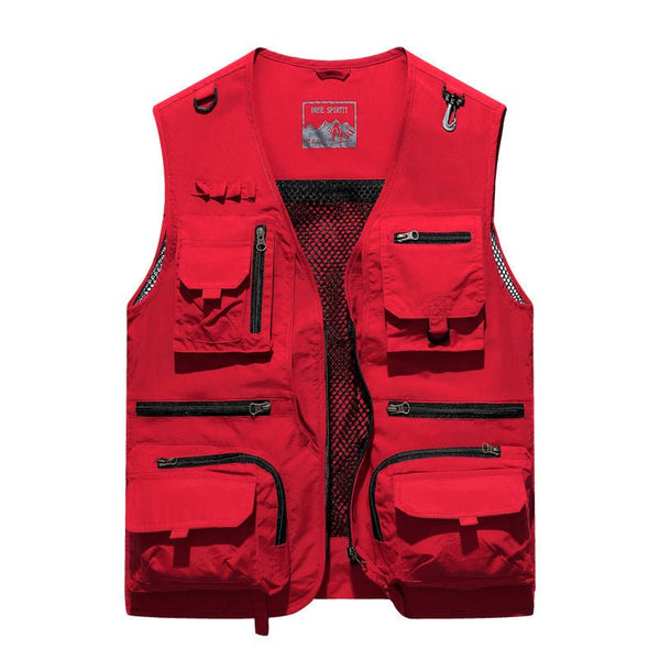 Men's Quick Drying Multi Pockets Fishing Vest - MONTBREAKER