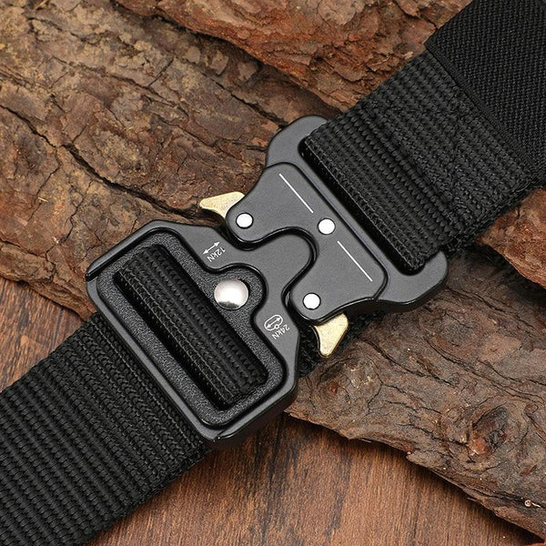 Men's Tactical Outdoor Canvas Belt 125-140cm Long - MONTBREAKER