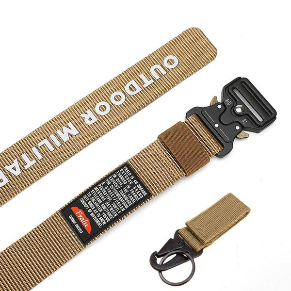 Men's Tactical Outdoor Canvas Belt 125-140cm Long - MONTBREAKER