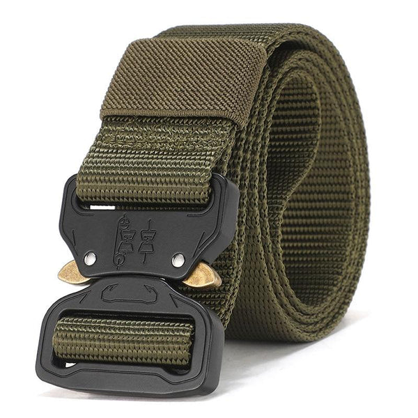 Men's Tactical Outdoor Canvas Belt 125-140cm Long - MONTBREAKER