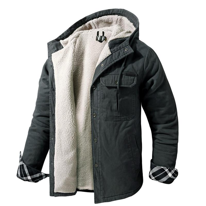Montbreaker Sherpa Fleece Lined Warm Hooded Workout Jacket