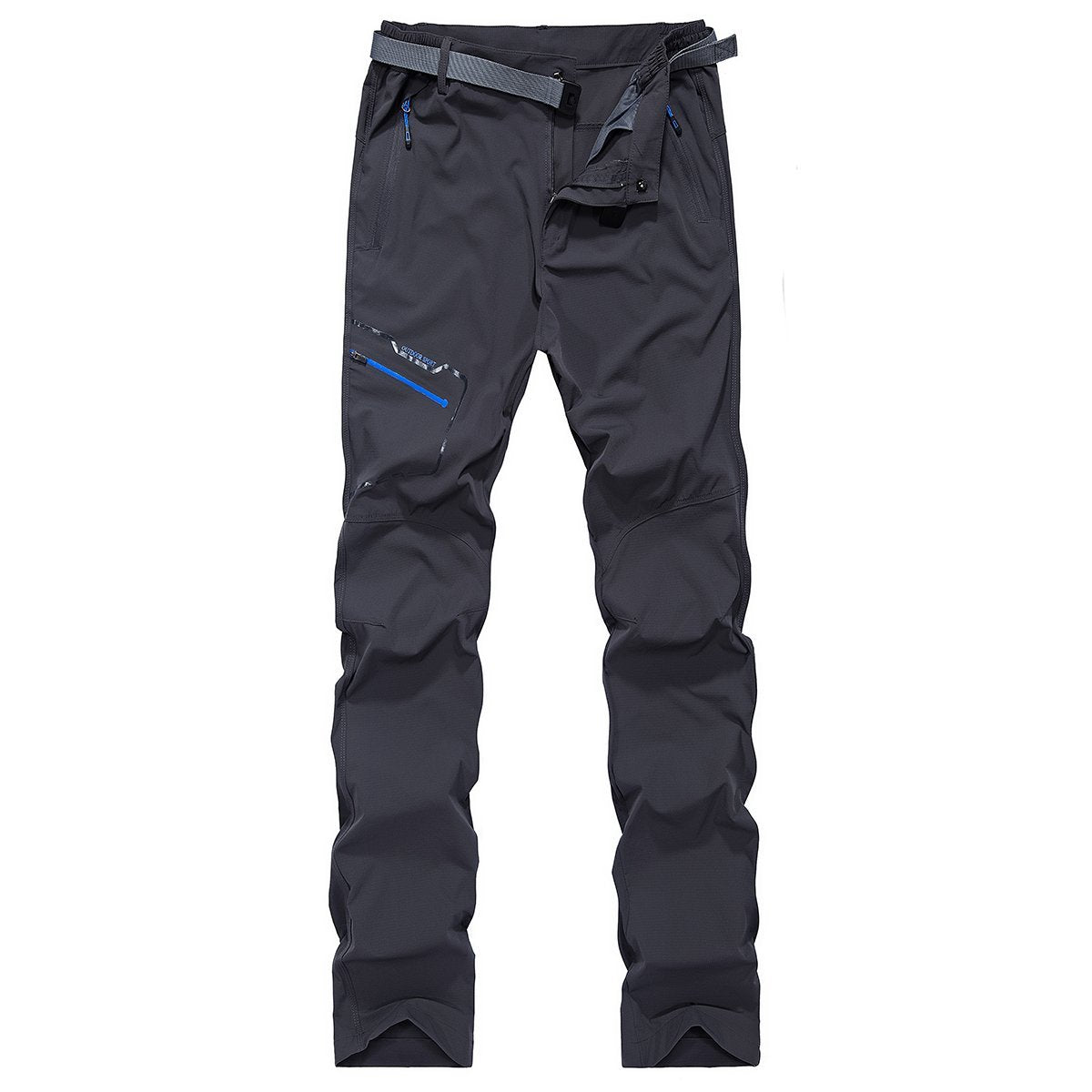 Mier Men's Quick Dry Hiking Pants Stretch Ripstop Nylon Pants, Graphite Grey / 34