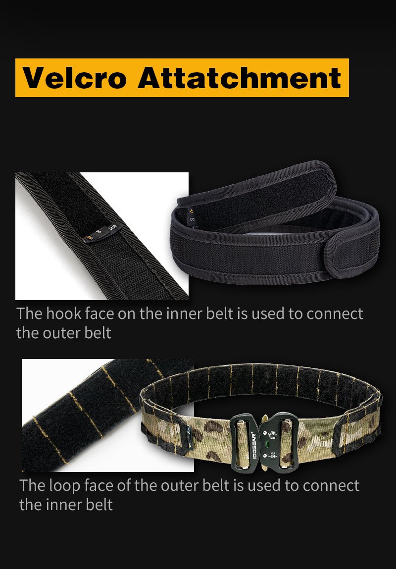 Velcro Tactical Belt, Alloy Hunting Belt