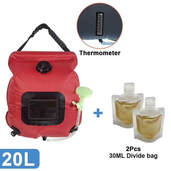 Outdoor Solar Heating Water Bags Camping Shower Bag(5 Gallons) - MONTBREAKER